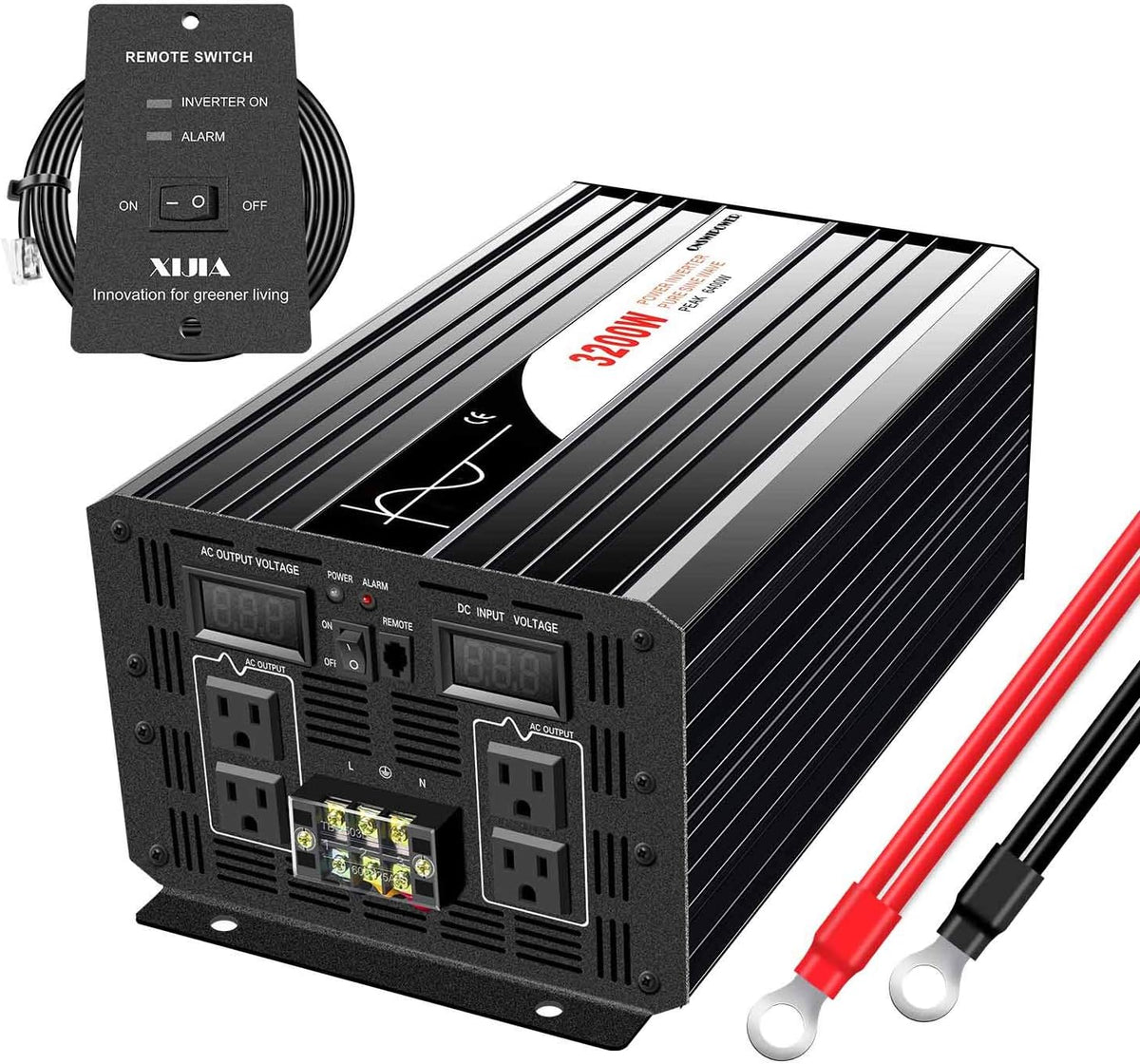 3000W 3200W Peak Power 6400W Pure Sine Wave Power Inverter DC 12V to 110V AC Converter 60HZ Solar Converter W204121