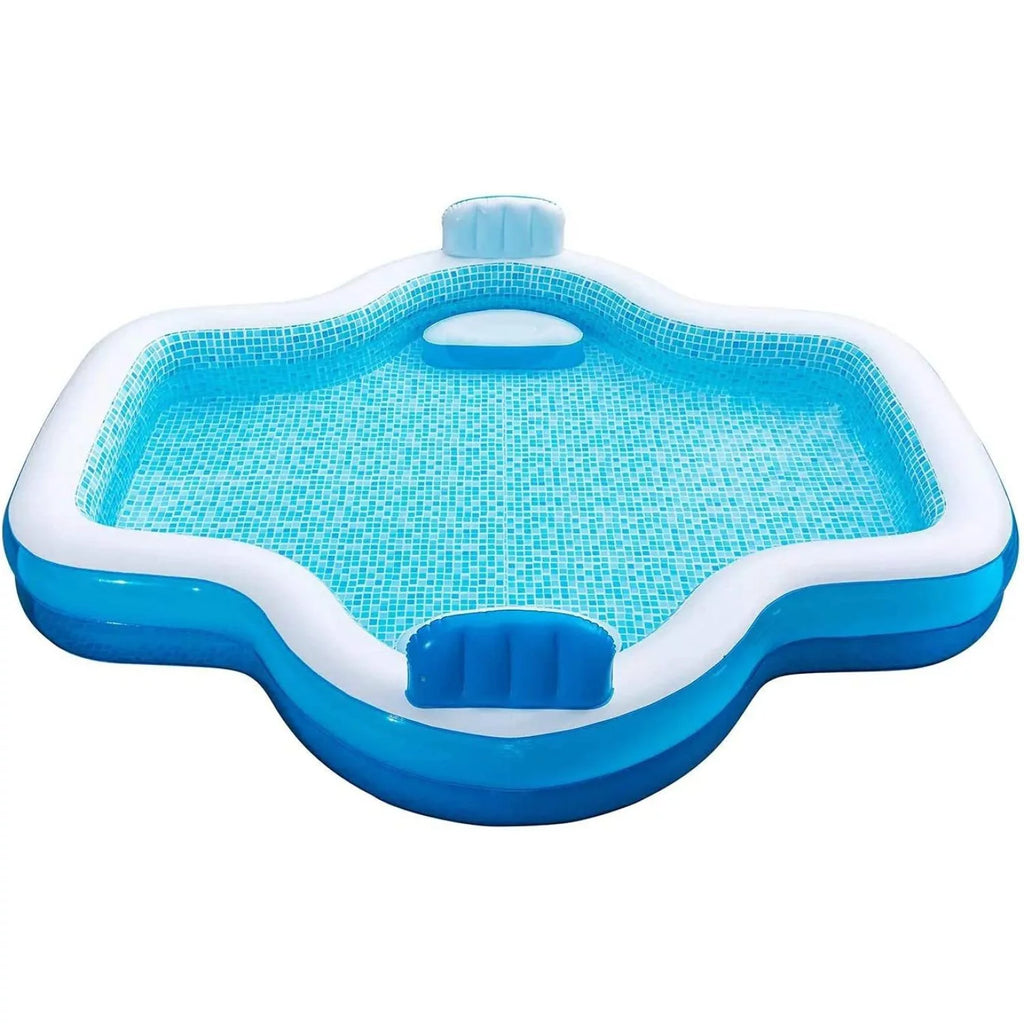 10 Feet Long Inflatable Pool with 2 Seats I444011