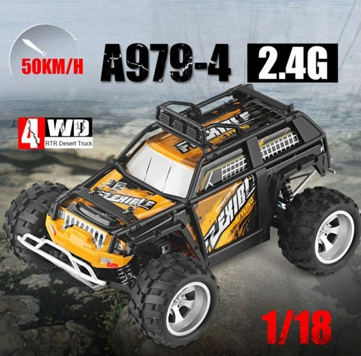 2.4g 1:18 4wd 50km/h Electric RC Truck K878