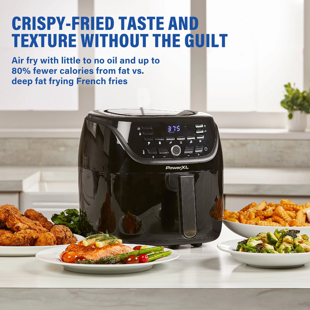 6-Qt Digital Air Fryer with 10 Presets, Black U3413