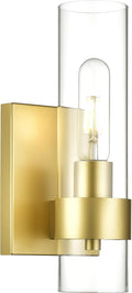 Clear Glass Brass Wall Sconce Z87261