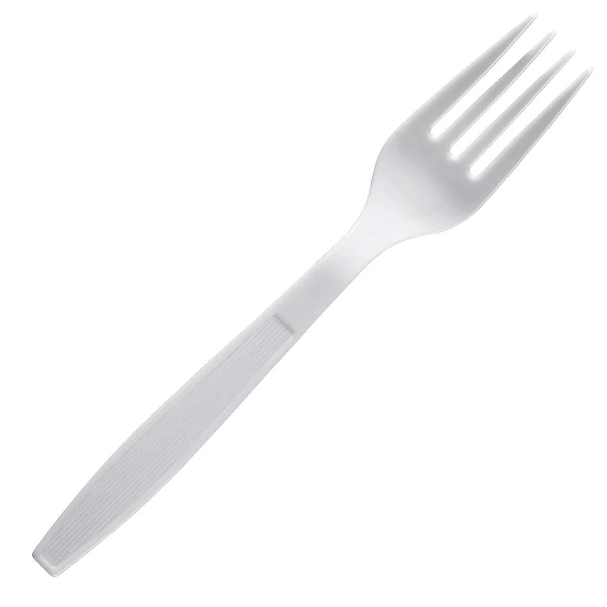 Heavyweight Plastic Fork, White, 500-count, 2 Pack H251980