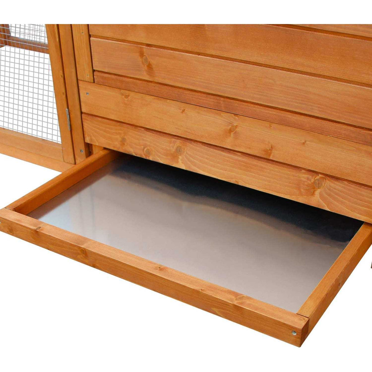 Wooden Chicken Coop with Nesting Box and Removable Tray T8161