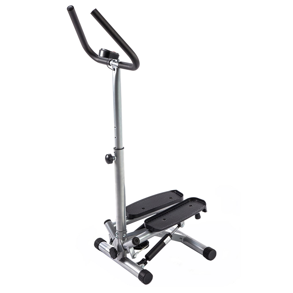 Stair Stepper Machine with Handlebar and LCD Monitor V752