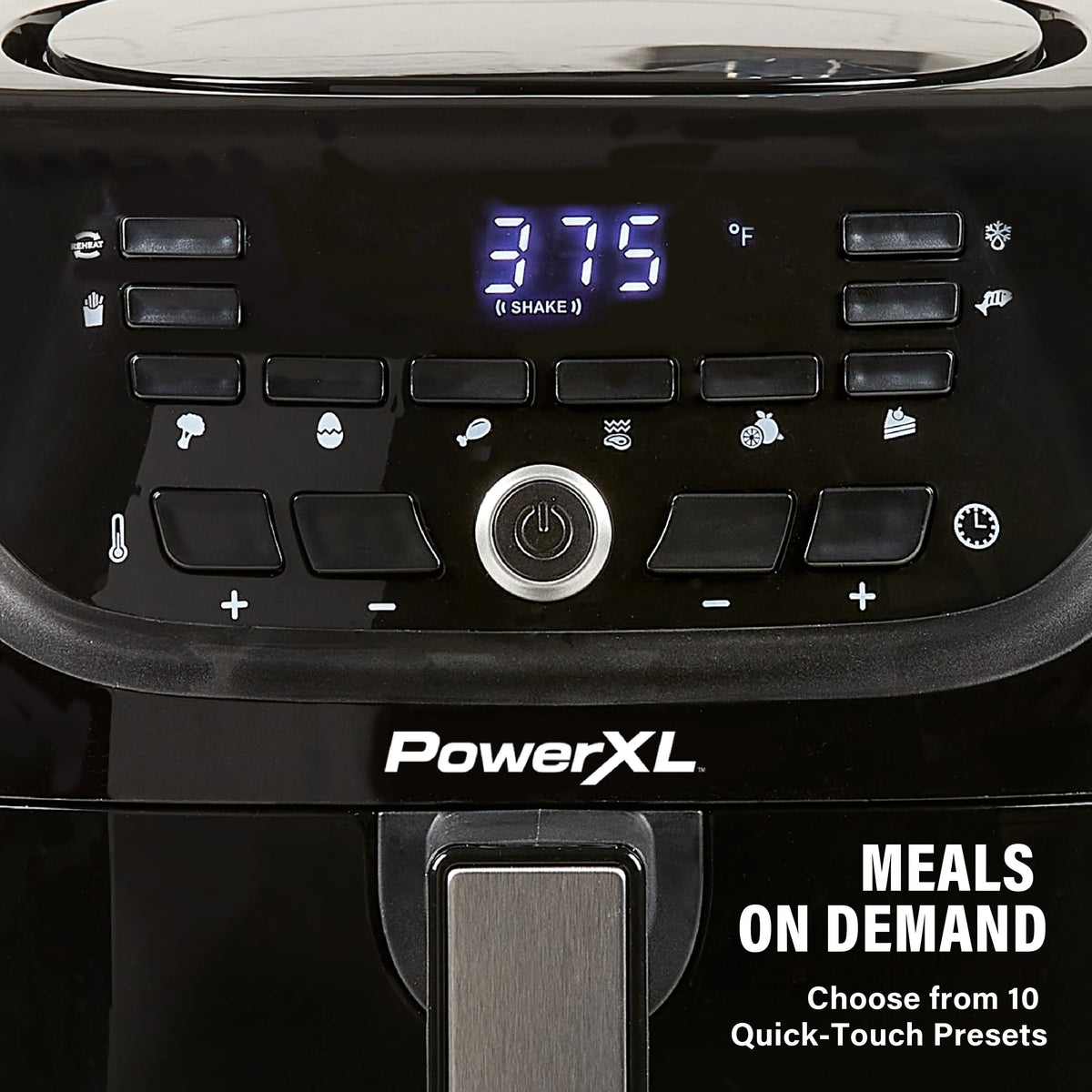 6-Qt Digital Air Fryer with 10 Presets, Black U3413