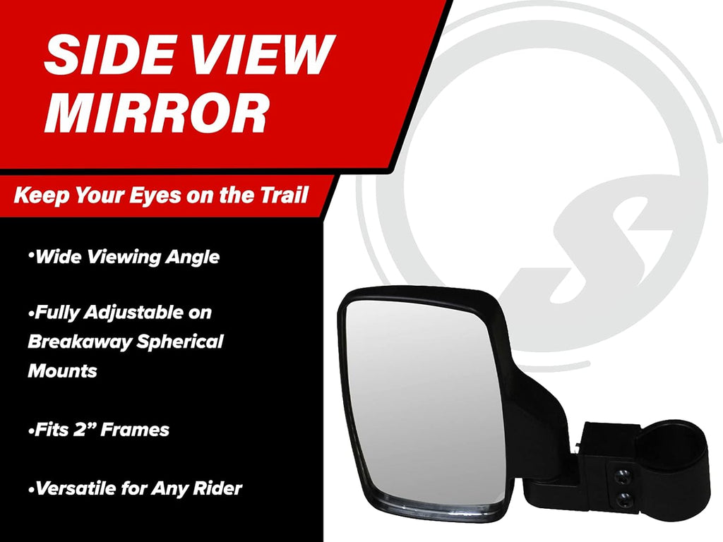 Left and Right Convex Mirrors for 2'' Round Roll Cages V54655
