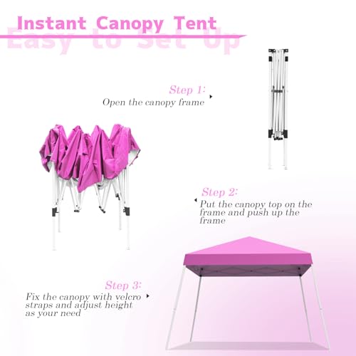 10X10 FT Pop Up Canopy Tent with Carrying Bag Q3862