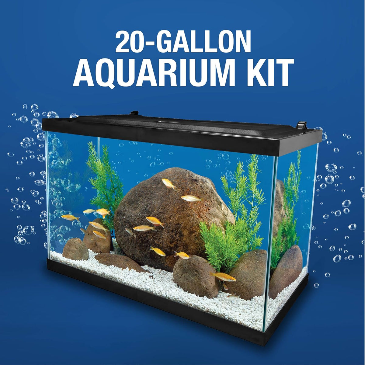 20 Gallon Complete Tropical Fish Tank Kit with LED Lighting A178654