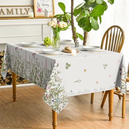60x84 Inch Rectangular Floral Tablecloth A86947