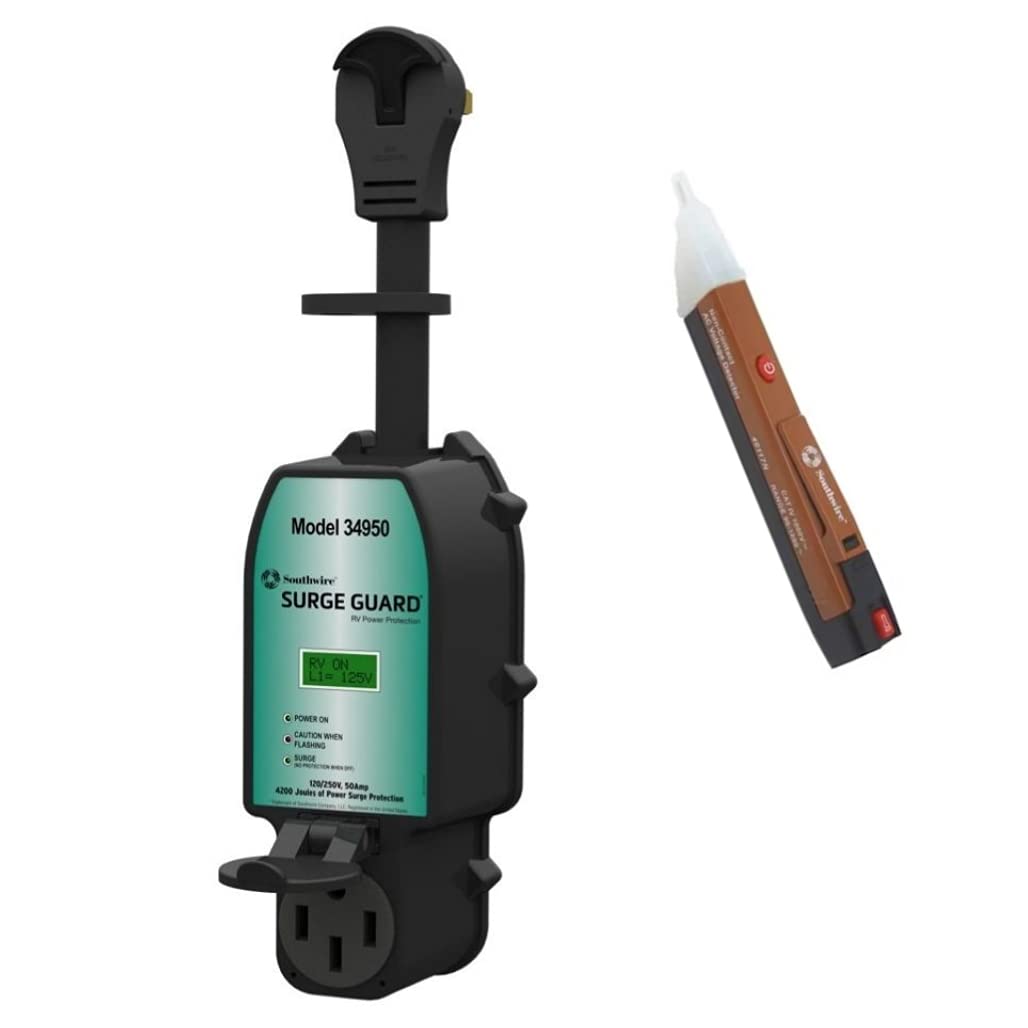 50 Amp Portable RV Surge Protector with LCD Display Q7522