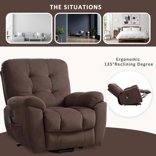 Power Lift Electric Recliner Chair with USB Charge Port and 2 Cup Holders F686