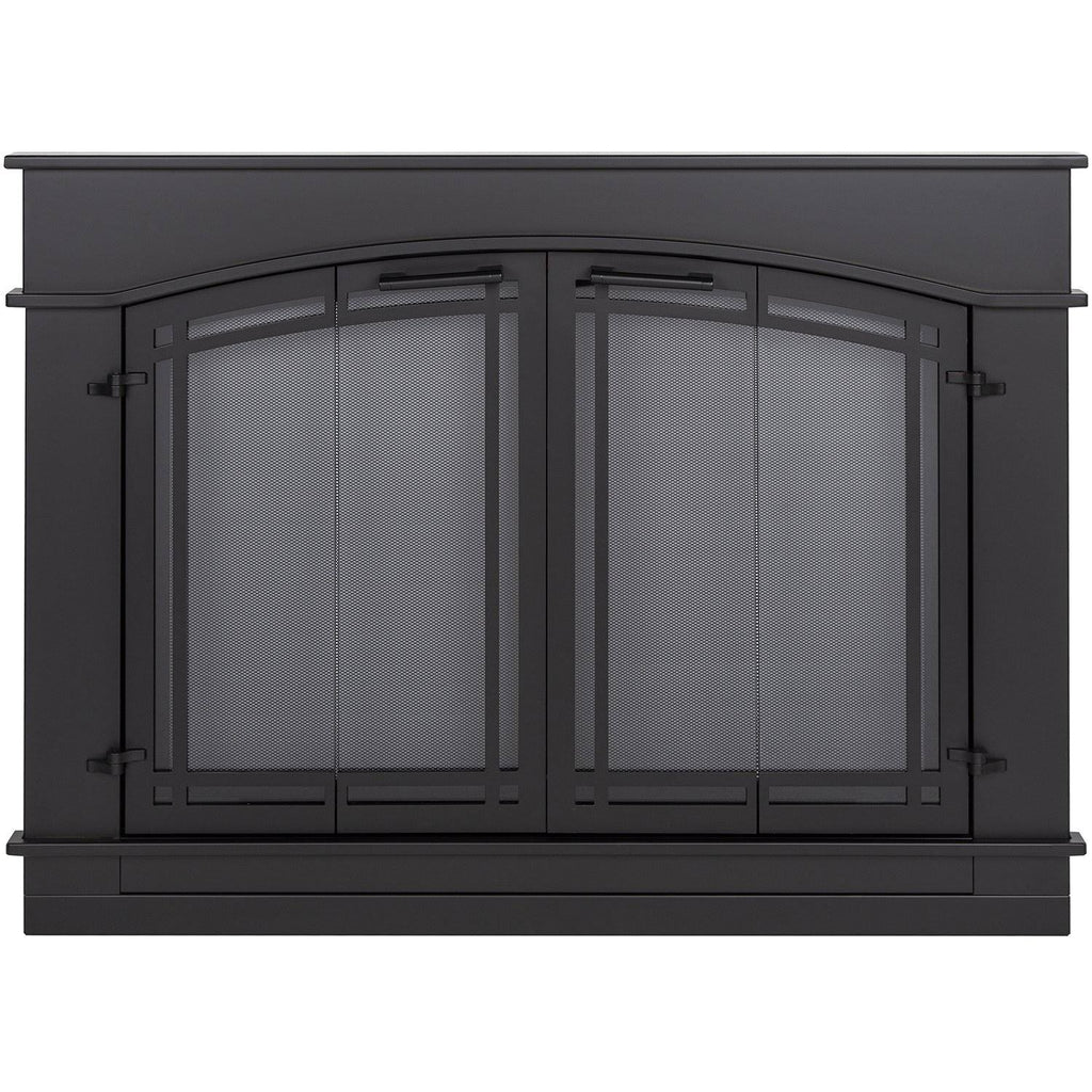 Black Fireplace Glass Door T228