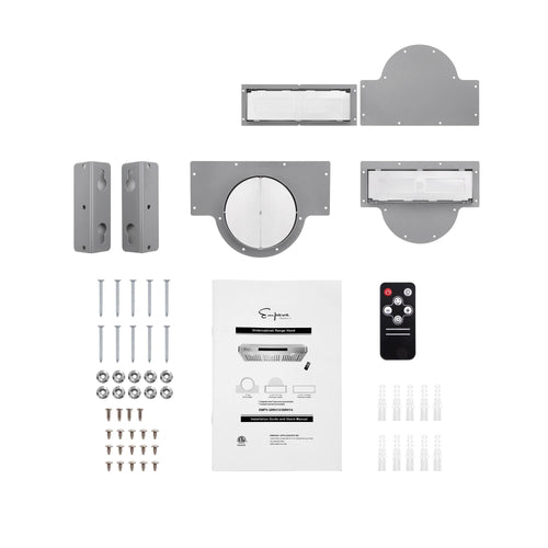 36 in. 500 CFM Ducted Under Cabinet Range Hood Stainless Steel L537