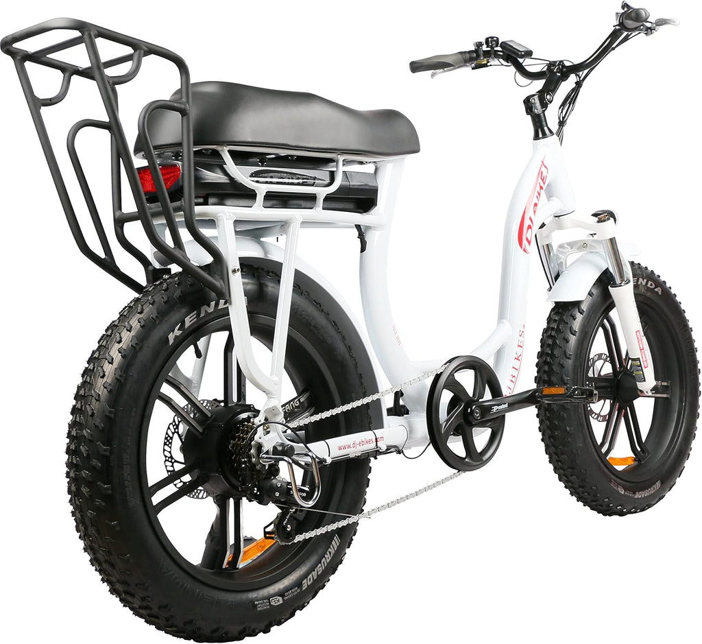 Pearl White 750W 48V 13Ah Electric Bicycle O348883