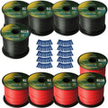 14 Gauge Power or Ground Wire 10 Rolls 1000 Feet Red & Black G498