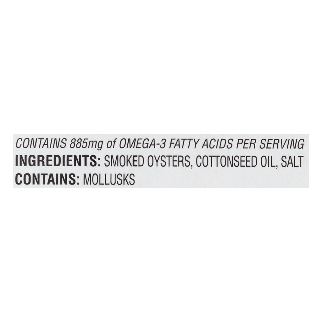Smoked Oysters in Oil 4 Pack C564