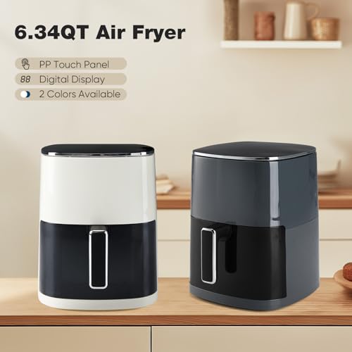 6 Quart Square Air Fryer with Window H52090
