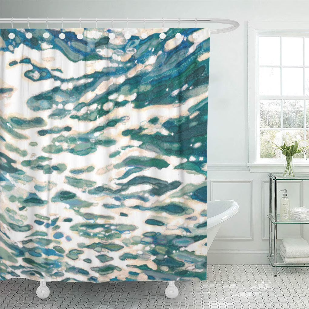 Blue Water Ocean Surf Beach Shower Curtain 66x72 inch U489