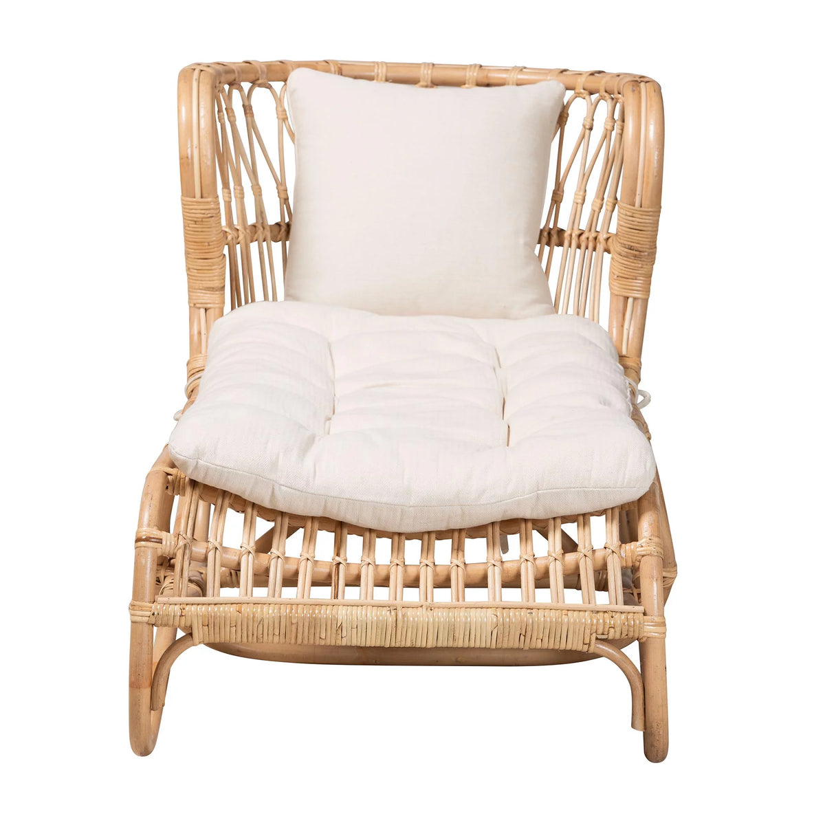 Natural Brown Rattan Chaise S966073