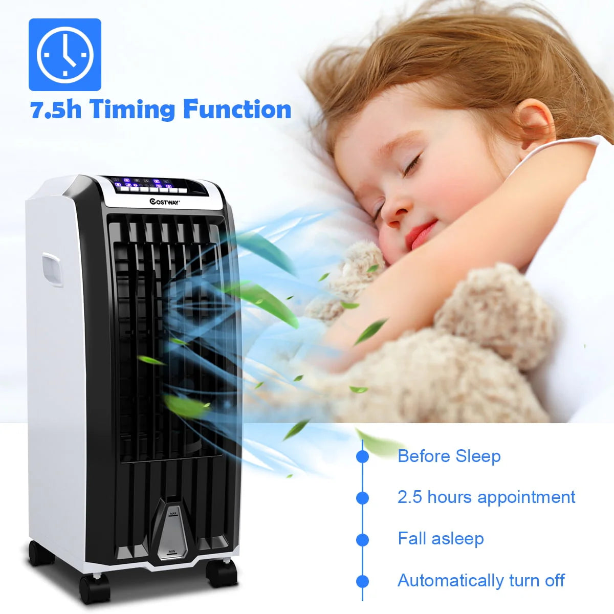 Portable Evaporative Cooler Fan with Remote Control Z36950