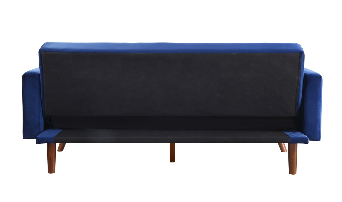 Blue Velvet Adjustable Sofa Z6629