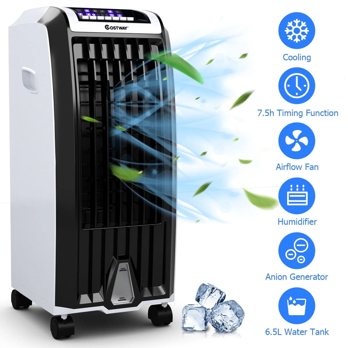 Portable Evaporative Cooler Fan with Remote Control H451479