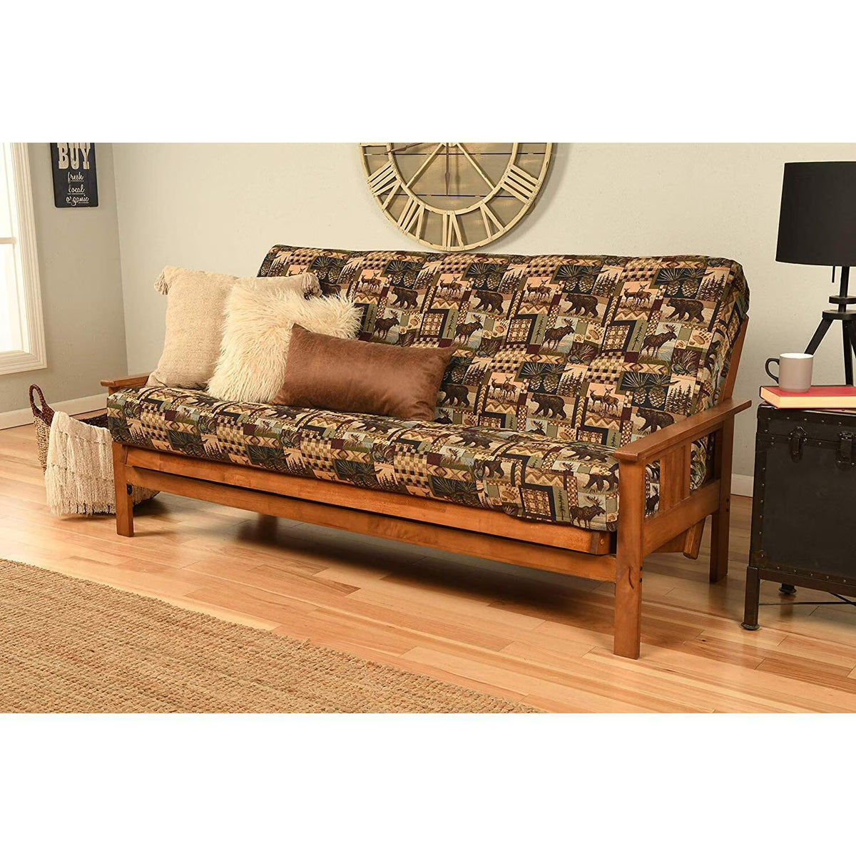Futon Frame with Mattress Y6200