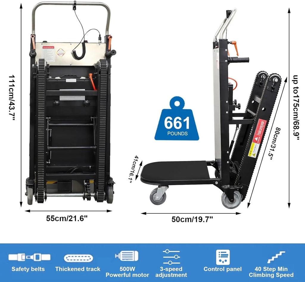 500W Folding Electric Stair Climbing Hand Trucks E848