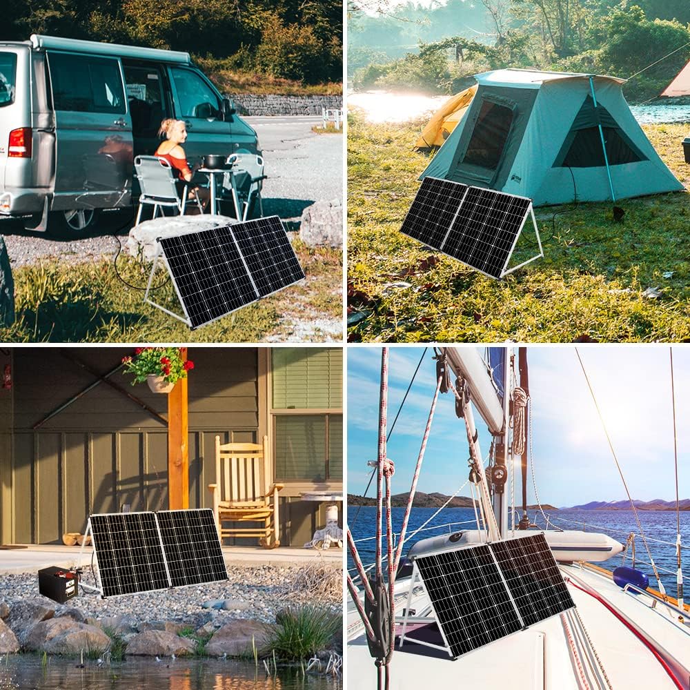 150W 12v Monocrystalline Portable Folding Solar Panel E995730