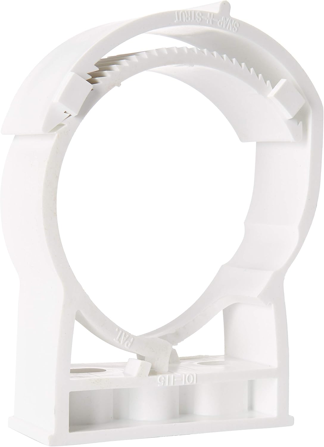 White 10 Pack Surface Mount Polypropylene Pipe Hanger for 4 Inch Pipe E52167