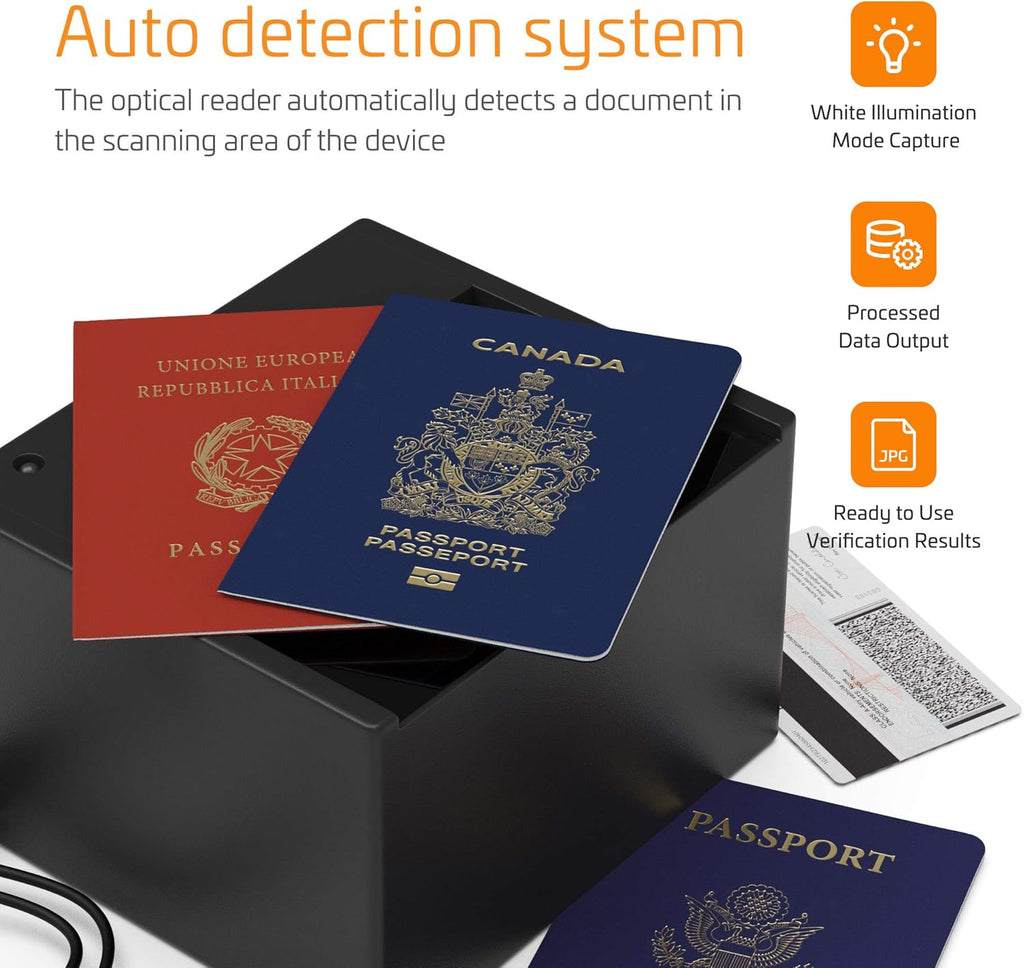 Passport and Driver's License Scanner with Global Software O58201