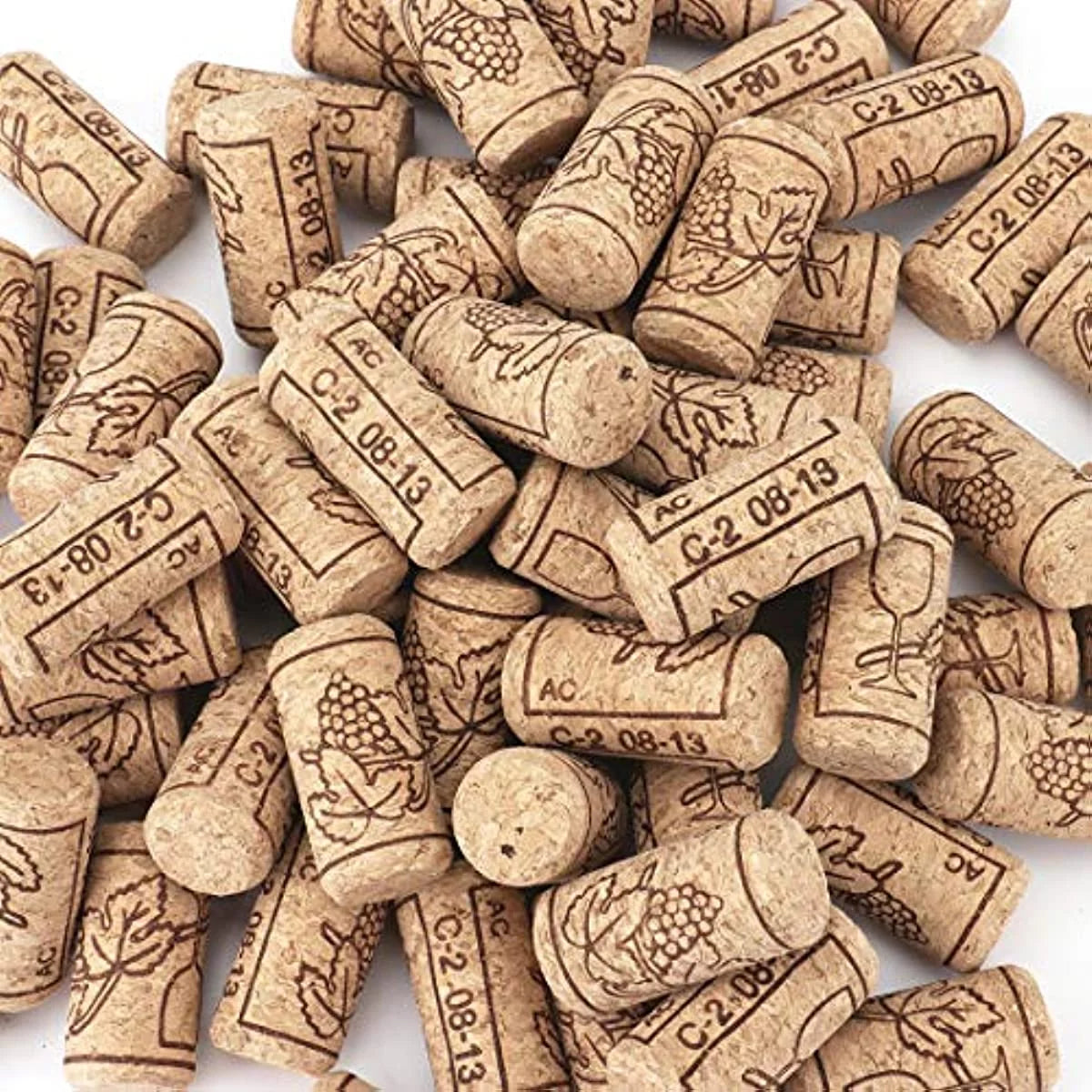 100 Pack #8 Natural Wine Corks W216