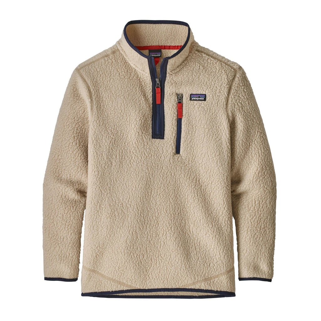 Patagonia Boys Retro Pile 1/4 Zip El Cap Khaki / M P357