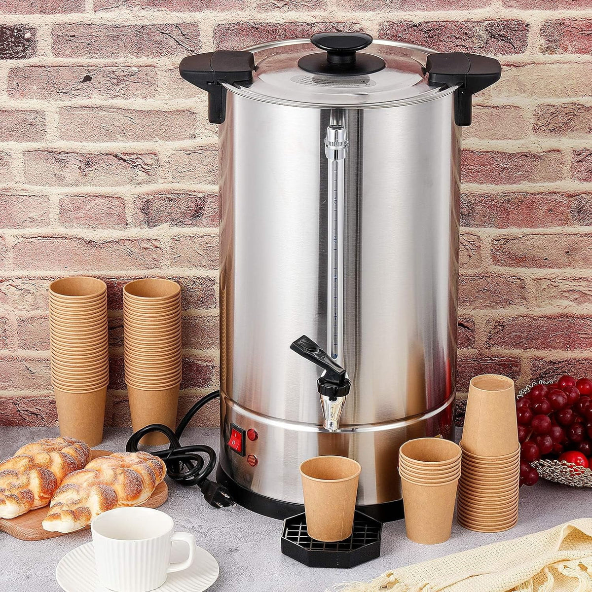 Stainless Steel Electric Coffee Urn 100 Cup 15 L I519201