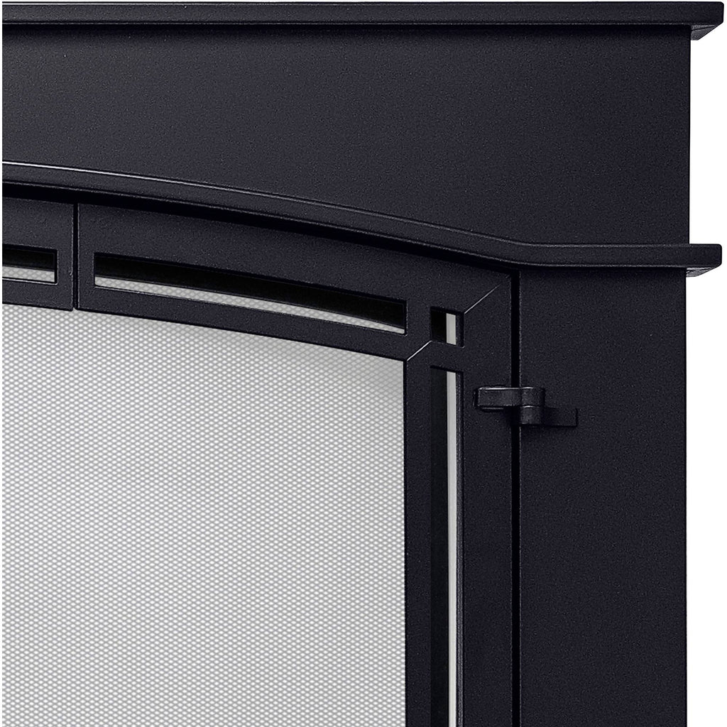 Black Fireplace Glass Door T228