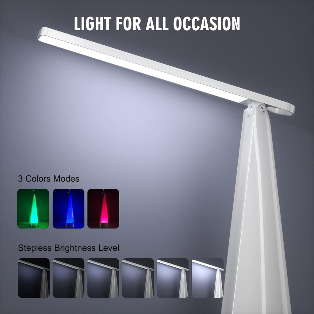 LED Desk Lamp with RGB Colors, Stepless Dimmable I662996