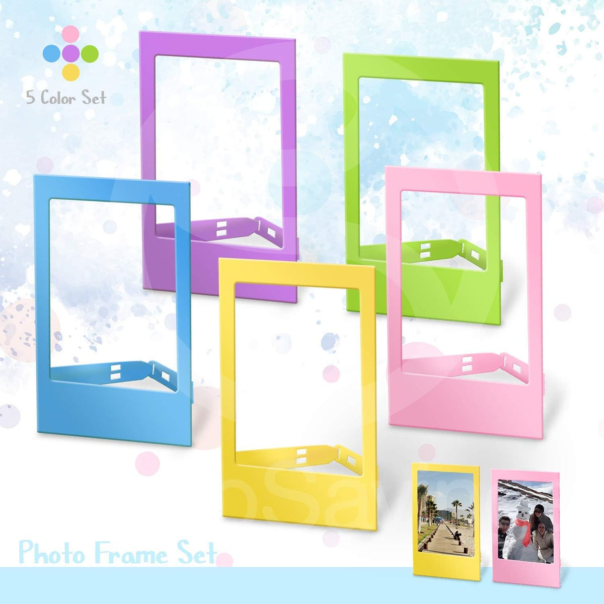 Lilac Purple Instant Film Camera with Twin Film 40 Exposures and Accessory Case A762035