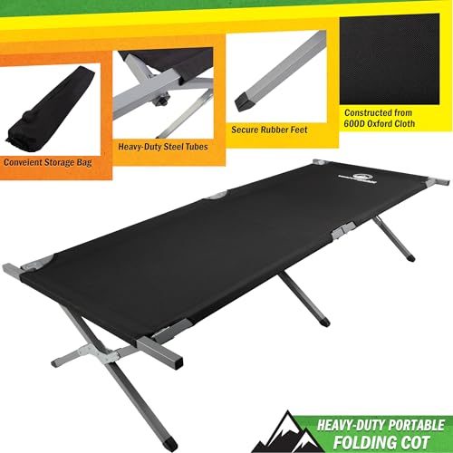 Portable Folding Camping Cot with Carry Bag X96666
