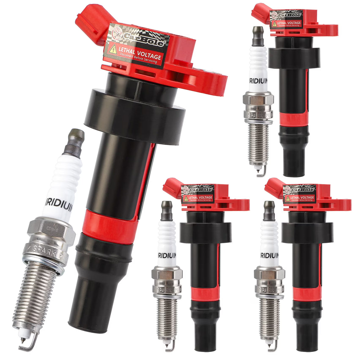 4 x Ignition Coils & Spark Plugs for 1.6L U9512