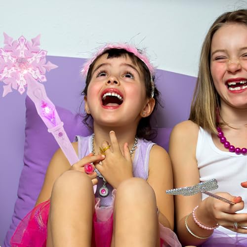 Glow Snowflake Fairy Wand with Sound, 12.59 Inch I989