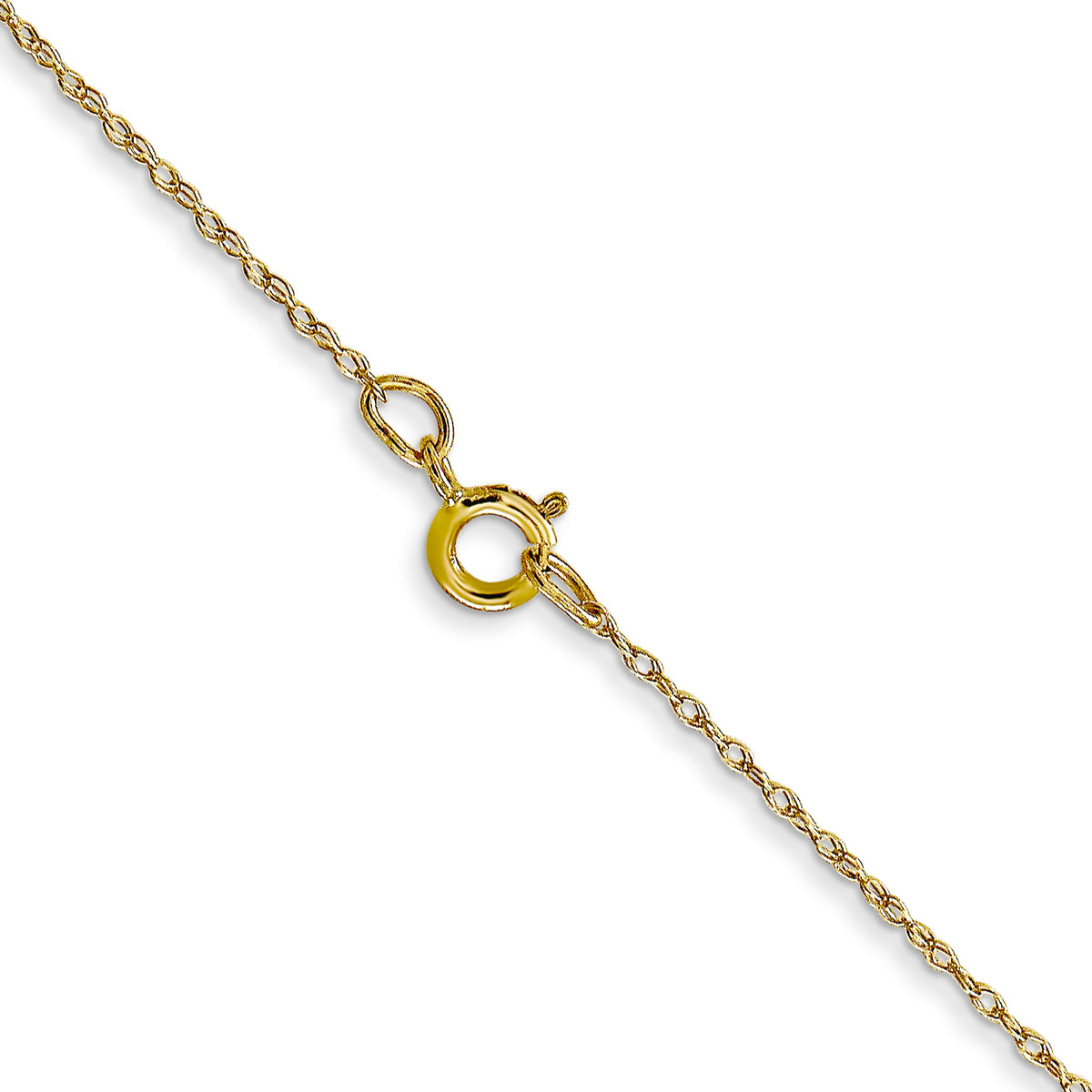 10K Yellow Gold Cable Rope Chain Necklace 16 Inches N8892
