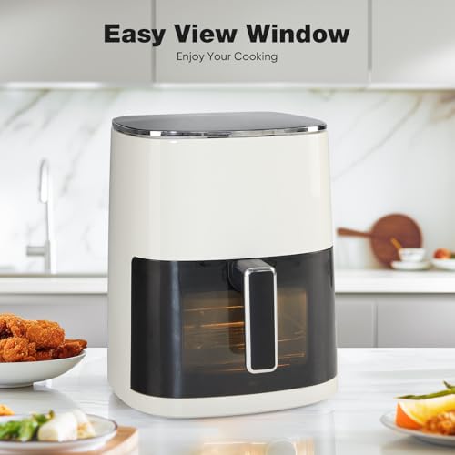 6 Quart Square Air Fryer with Window H52090