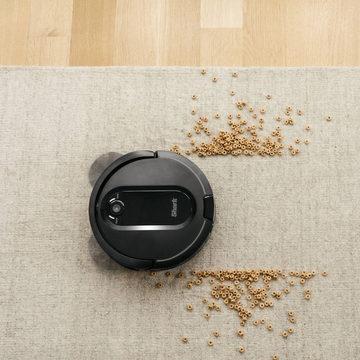Black Robot Vacuum Cleaner with Self Empty Charger Base B269