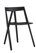 Black Polypropylene Stackable Dining Chair M7112