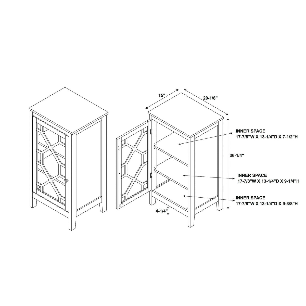 Gray Small Cabinet I7902
