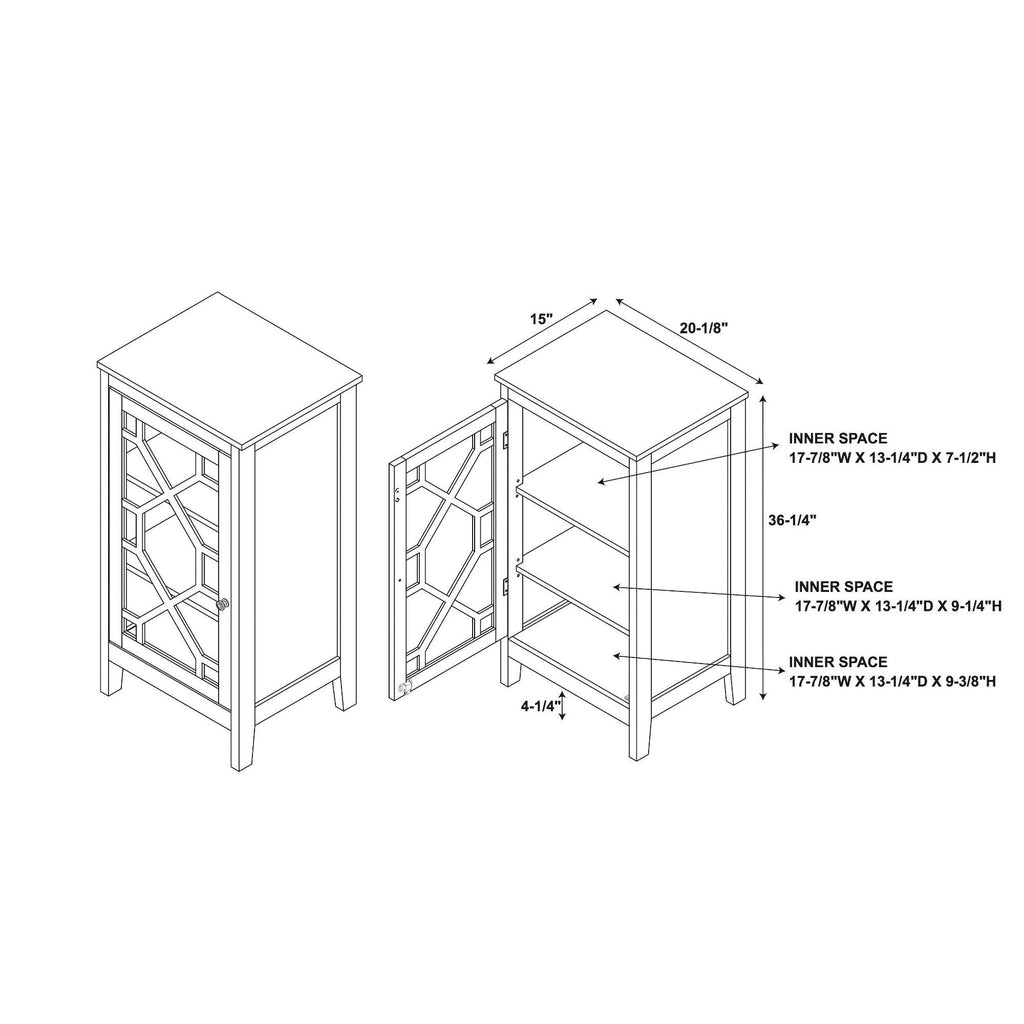 Gray Small Cabinet Z411