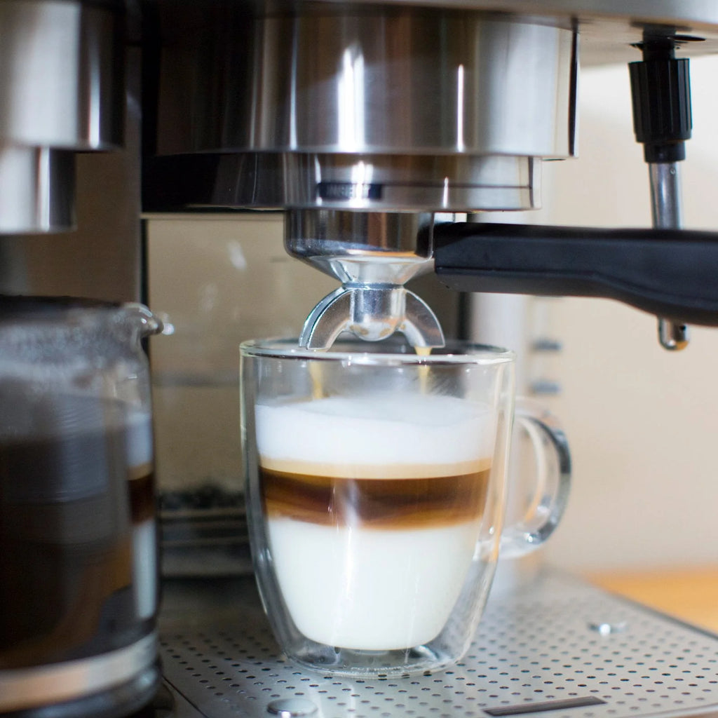 Stainless Steel Espresso Machine & 10 Cup Drip Coffee Maker S405
