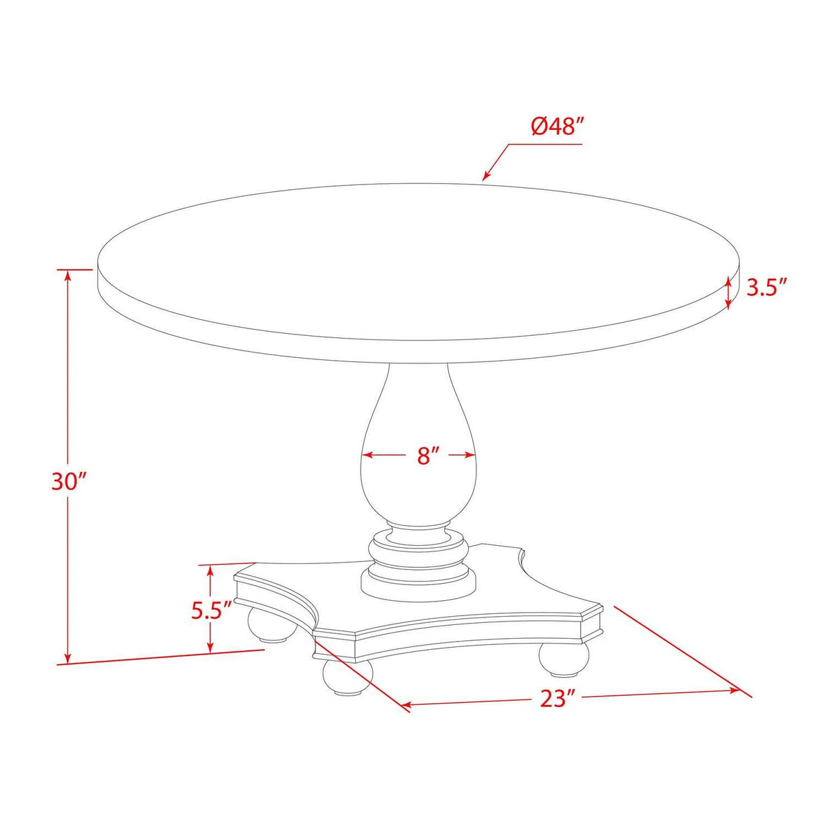 7-Piece Wood Dining Set P86161