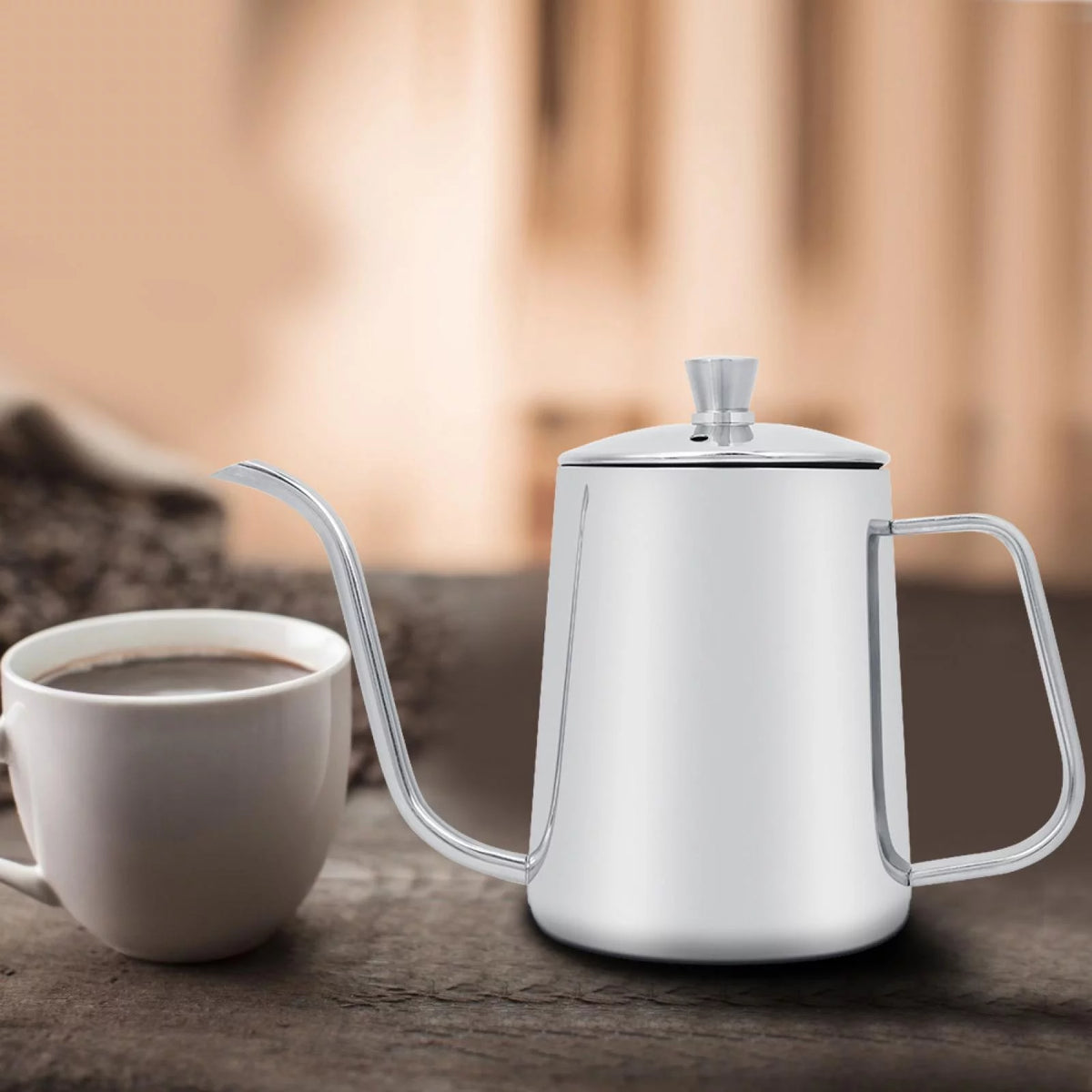 550ml Stainless Steel Gooseneck Coffee Pot S75204