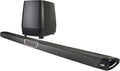 Black Home Theater Surround Sound Bar with Wireless Subwoofer and Two Speakers J3461